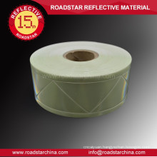 Nontoxic reflective fluorescent strip for clothing